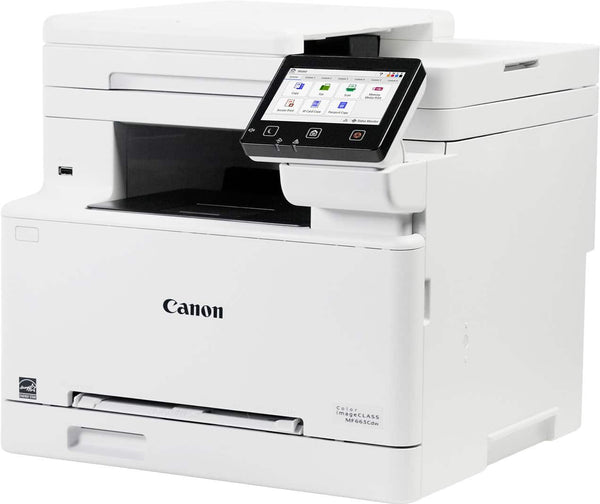 Canon – imageCLASS MF663Cdw Wireless Duplex Color Laser All-In-One Printer with 50-Sheet ADF – White