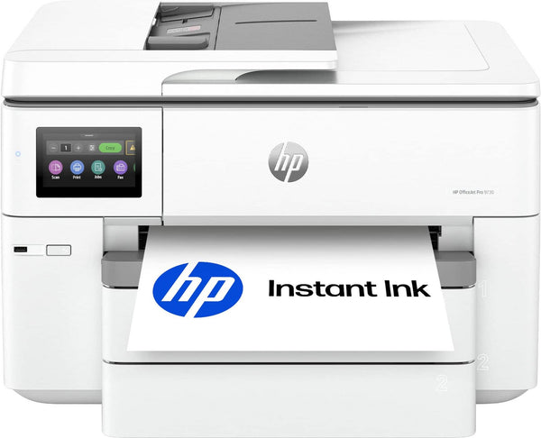 HP – OfficeJet Pro 9730 Wireless Wide Format All-in-One Inkjet Printer, Scanner, Copier, AI-Enabled with 3 Mos of.