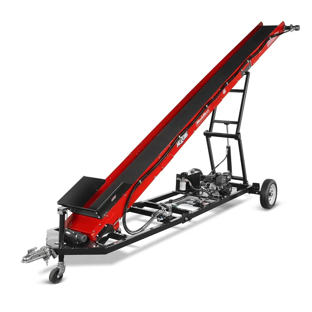 Firewood Conveyor, 7HP 212cc Gasoline Powered Max. 124" Lift Height, 236" Length, 16" Width, HC2016