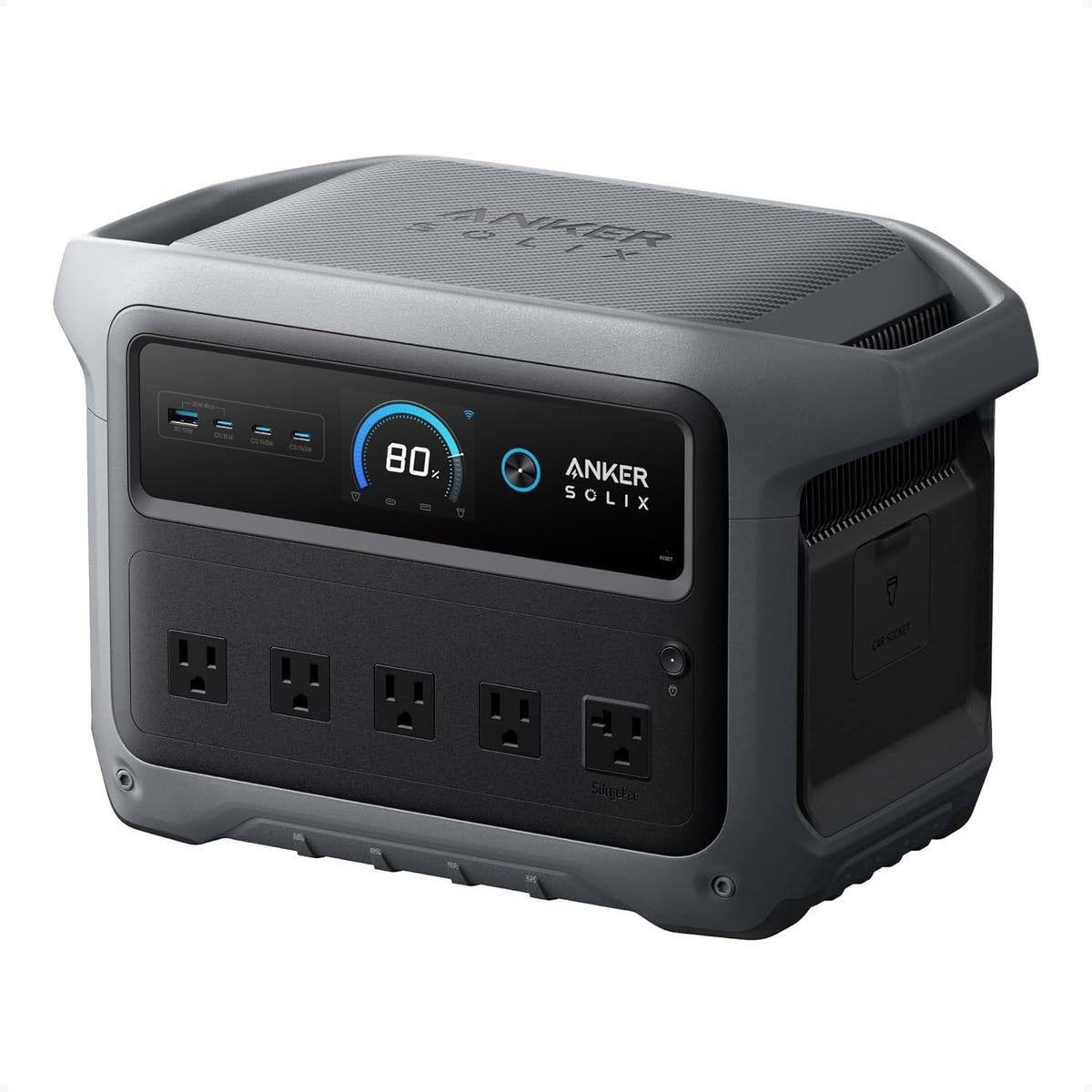 Anker SOLIX C1000 Gen 2 Portable Power Station, 2,000W (Peak 3,000W) Solar Generator, Full Charge in 49 Min, 1,024Wh.