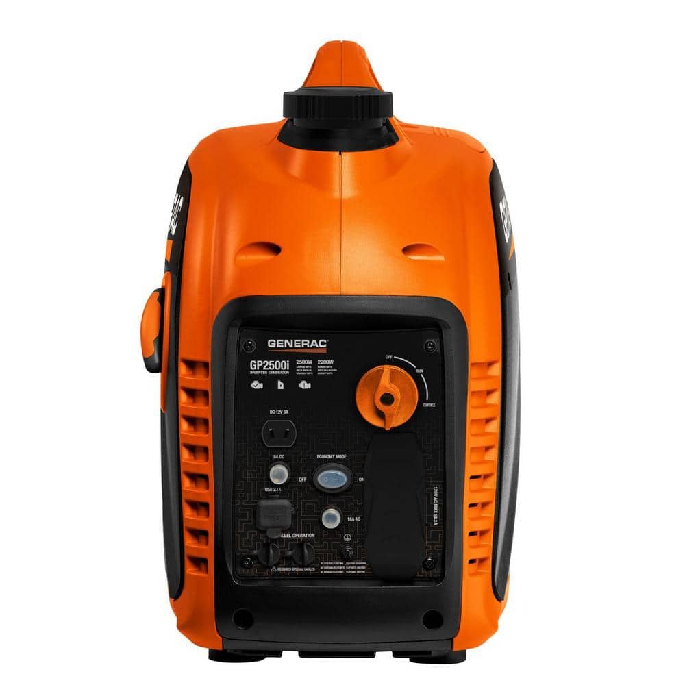 Generac 2500 Watt Recoil Start Gasoline Portable Generator Inverter w/ COSense 82512