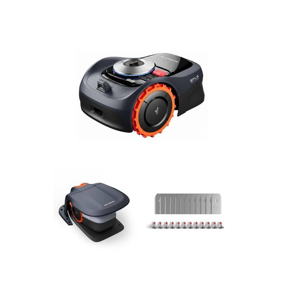 NAVIMOW Navimow i110N Robot Lawn Mower with Garage and Replacement Blades Combo