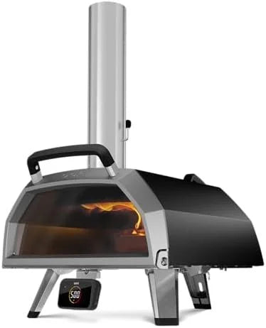 Ooni Karu 2 Pro Multi-Fuel Pizza Oven – Wood and Gas Outdoor Pizza Oven with Pizza Stone & Integrated Thermometer.