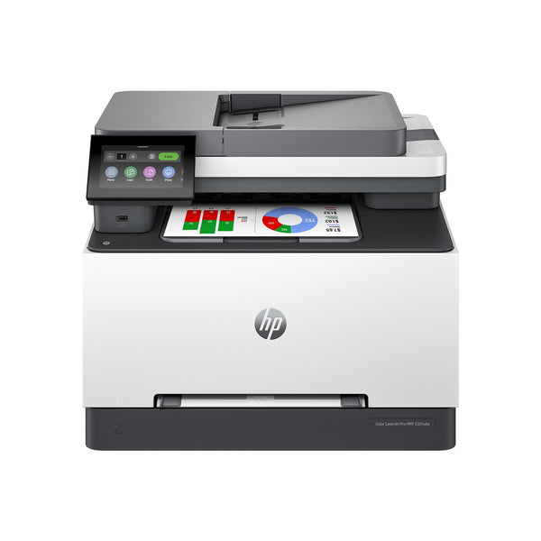 HP – LaserJet Pro MFP 3301sdw Wireless AI-Enabled Color All-in-One Laser Printer – White