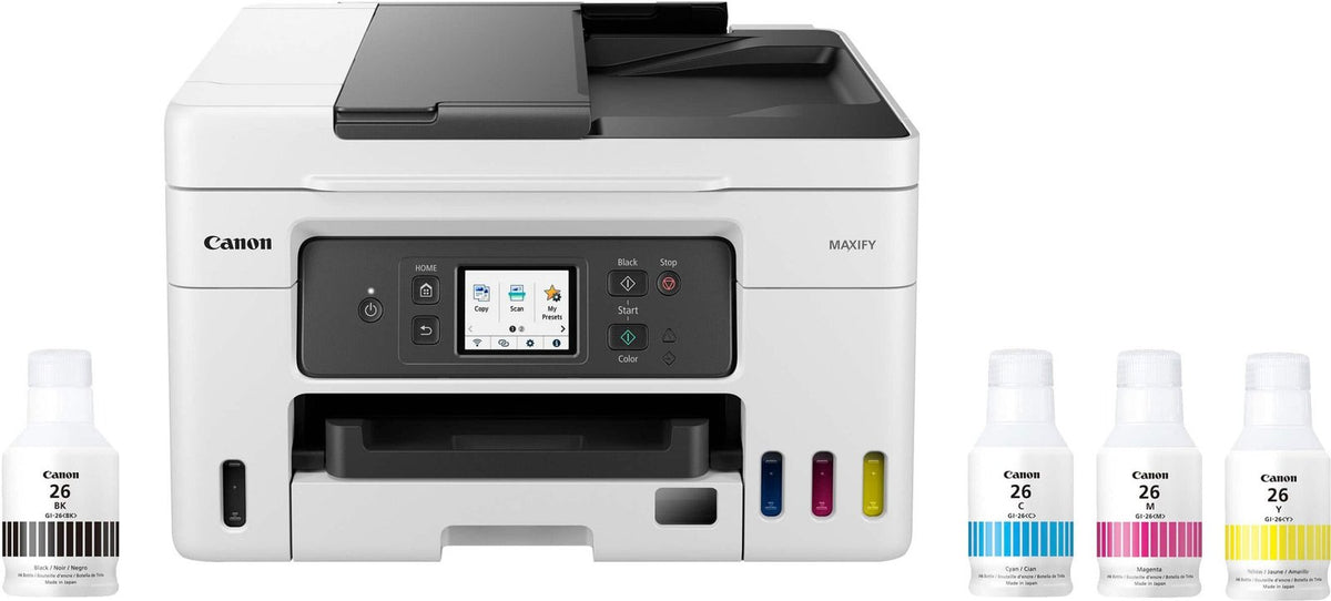 Canon – MAXIFY Megatank GX4020 Wireless All-In-One Supertank Inkjet Printer with Fax – White