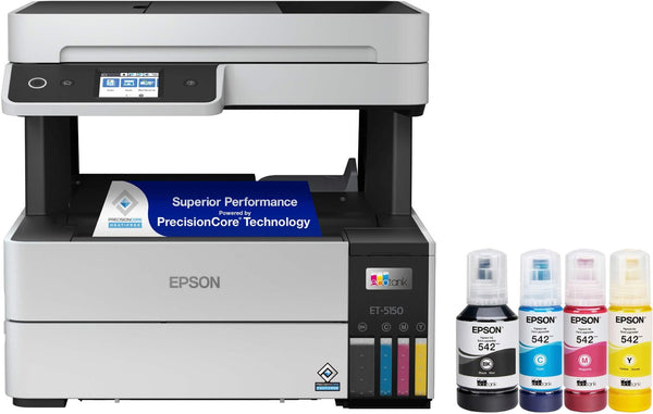 Epson – EcoTank Pro ET-5150 Wireless All-in-One Supertank Printer – White