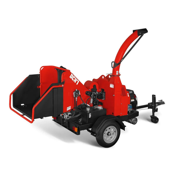 HONDA GX690 22HP 688cc Twin Cylinder Gasoline Engine Powered 7" Hydraulic Feeding Wood Chipper, DCH7