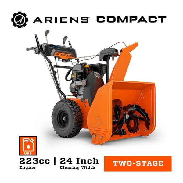 Ariens Compact 24 in. 223cc Electric Start 2-Stage Self-Propelled Gas Snow Blower with Auto-Turn Steering and.