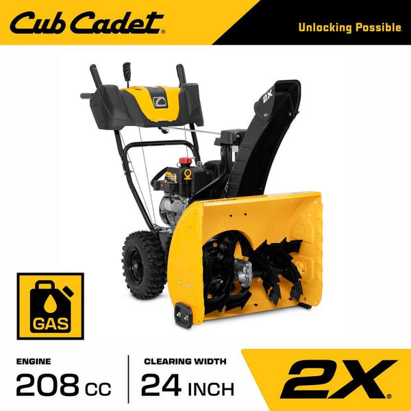 Cub Cadet 2 in. x 24 in. 208 cc Electric Start Gas 2-Stage Snow Blower 2X 24"