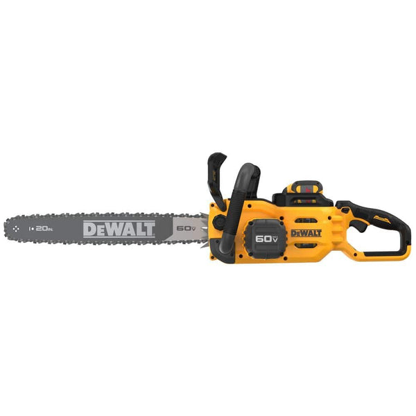 DEWALT FLEXVOLT 60V MAX 20 in. Brushless Cordless Chainsaw and Case Kit w/ (1) 5.0 Ah Battery and Charger w/ Extra 20.