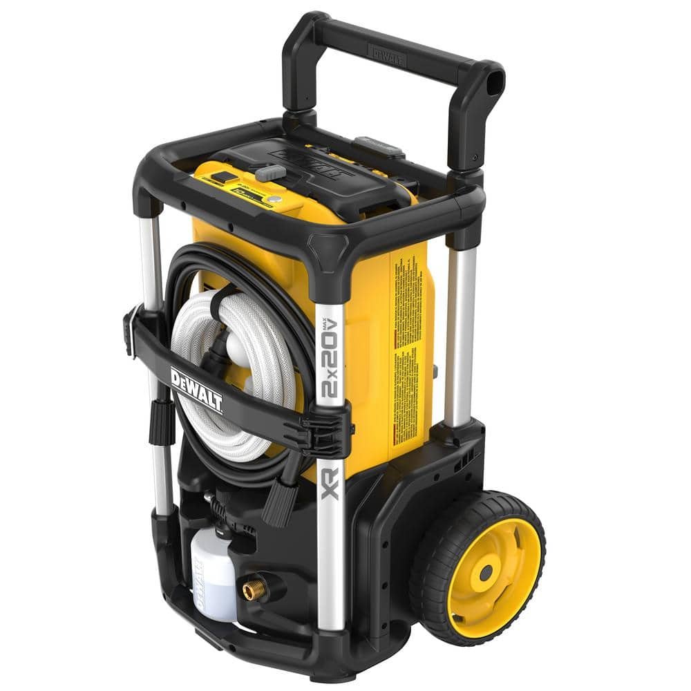 DEWALT 20V MAX 1600 PSI 1.2 GPM Cold Water Cordless Pressure Washer Kit with (2) FLEXVOLT 12 Ah Batteries and (2).