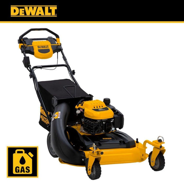 DEWALT 28 in. 224cc E-GOV Engine 3-in-1 Gas RWD Self-Propelled Lawn Mower with High Rear Wheels DW12ABW6RK039
