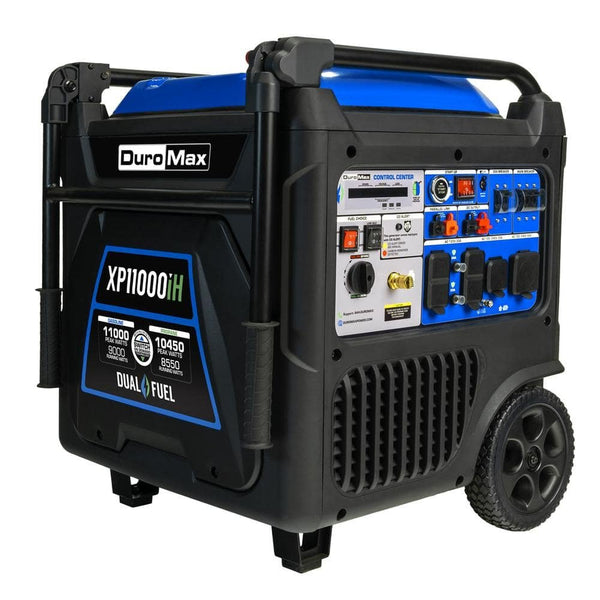 DUROMAX 11,000 Watt Remote Start Portable Dual Fuel Home Backup Inverter Generator w/CO Alert XP11000iH