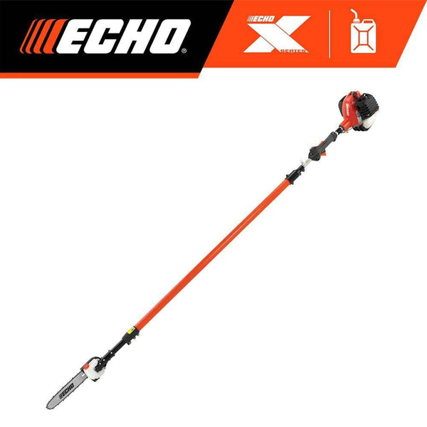 ECHO 12 in. 25.4 cc Gas 2-Stroke X Series Telescoping Power Pole Saw with In-Line Handle and Shaft Extending to 12.1.