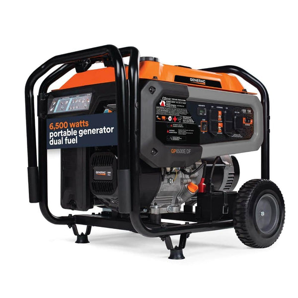 Generac 8125/6500-Watt-Electric Switch Duel Fuel Gasoline/Propane-Portable Generator w/ Cosense 81531
