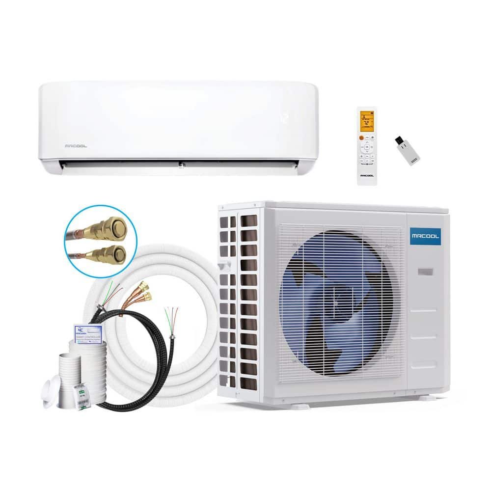 MRCOOL DIY 5th Gen 18000 BTU 22.5 SEER2 1.5-Ton Mini-Split Heat Pump Complete System-25 ft. Pre-Charged Line.