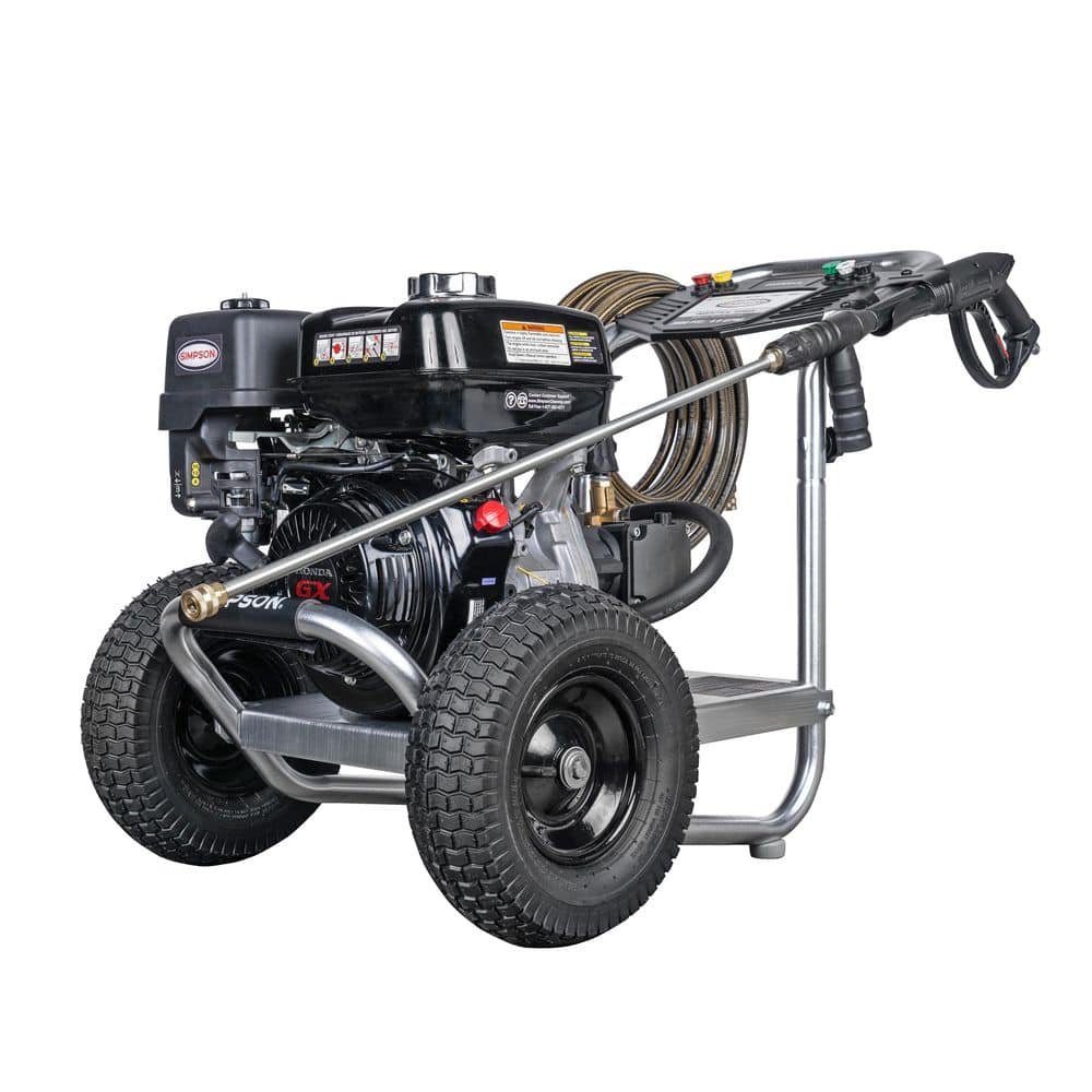 SIMPSON 4400 PSI 4.0 GPM Gas Pressure Washer with Honda GX390 Engine, Heavy-Duty Industrial Cold Water Power Washer.