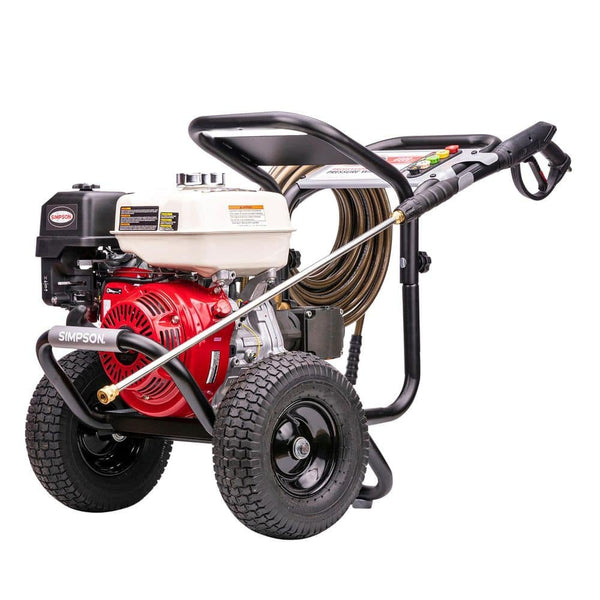 SIMPSON 4000 PSI 3.5 GPM Gas Pressure Washer, Honda GX270 Engine, AAA Triplex Pump Heavy-Duty Cold Water Commercial.
