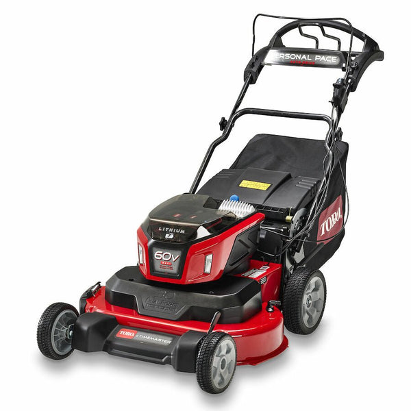 TORO 60V MAX* 30 in. eTimeMaster™ Personal Pace Auto-Drive™ Battery-Powered Lawn Mower (Model 21493 w/ 10Ah + 5Ah +.